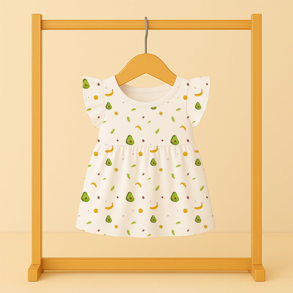 Organic Cotton Baby Girls Frock - Pack of 1