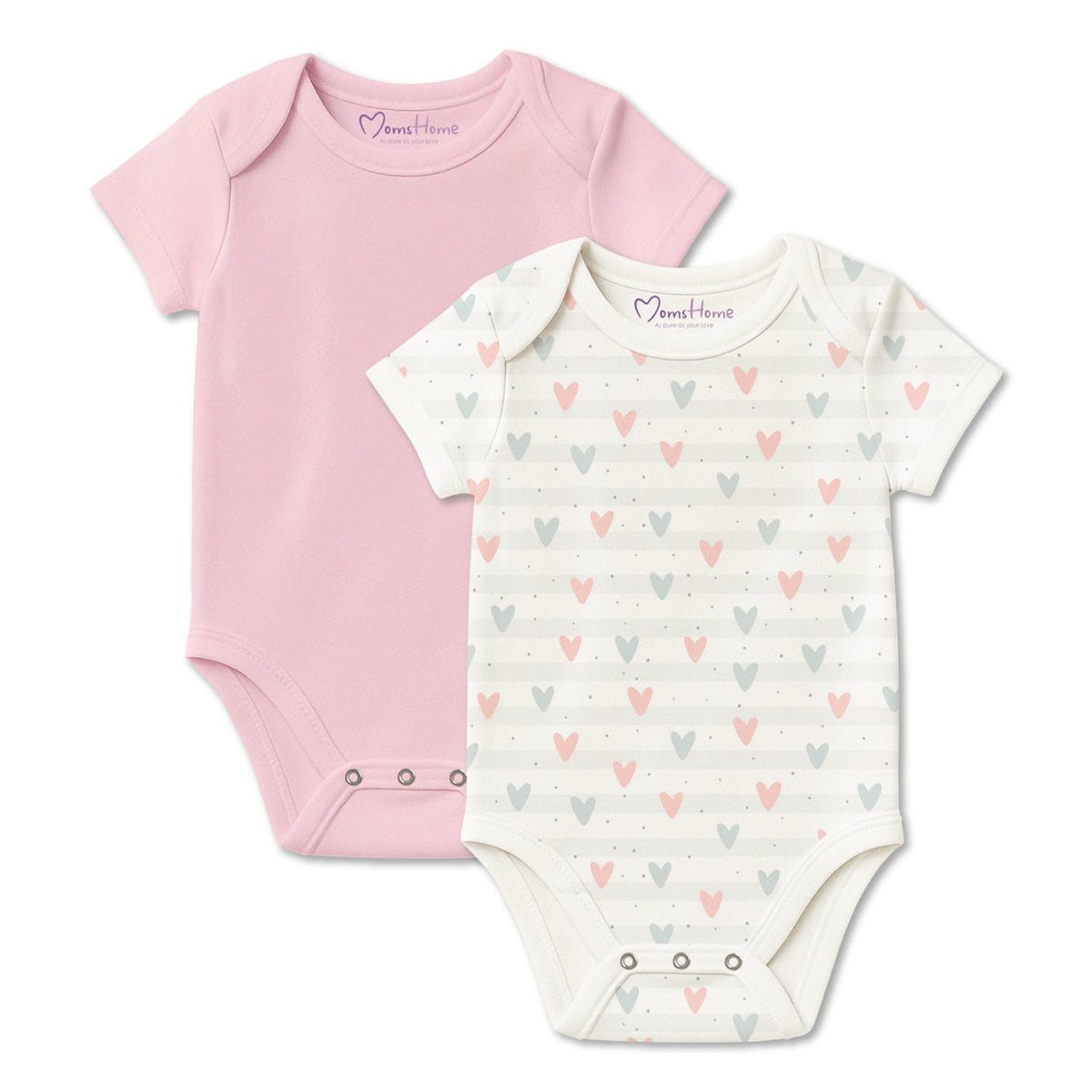 Organic Cotton Baby Half Sleeve Onesie - Pack of 2