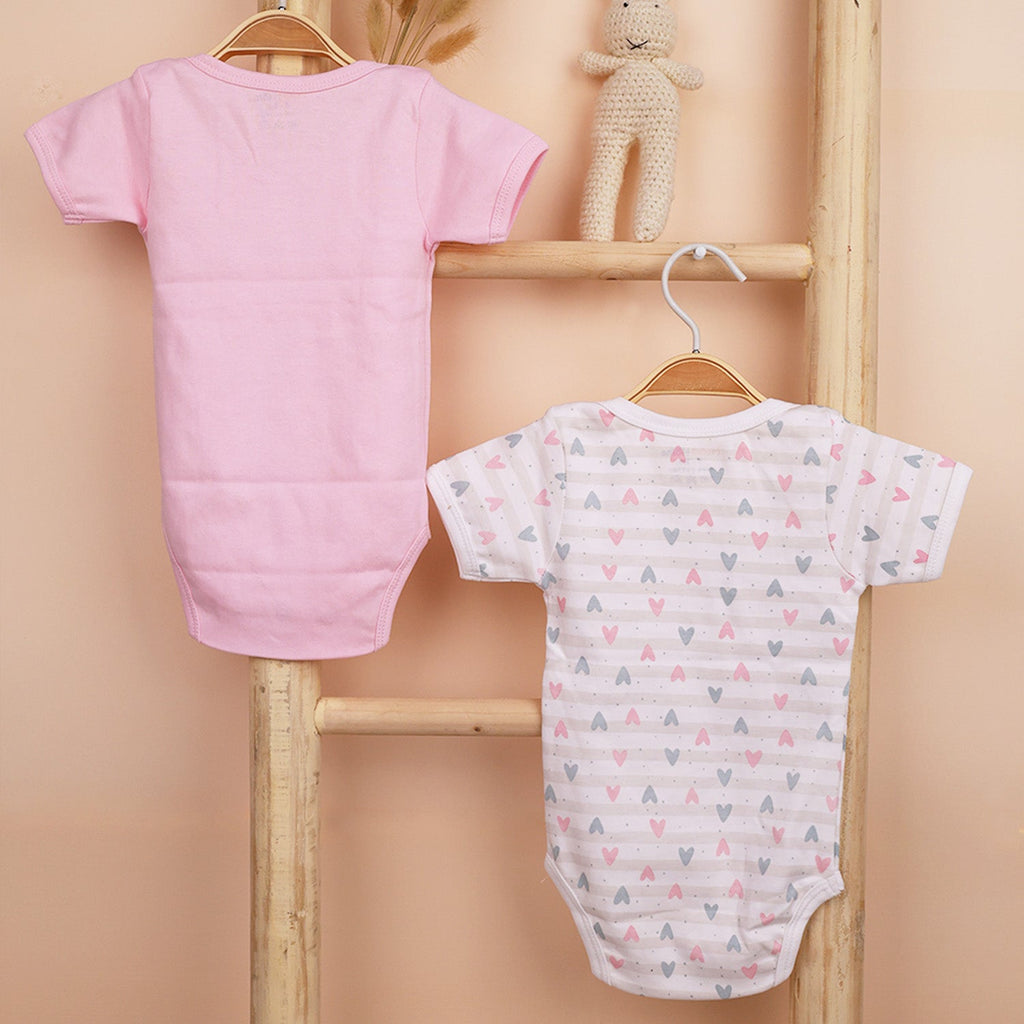 Organic Cotton Baby Half Sleeve Onesie - Pack of 2