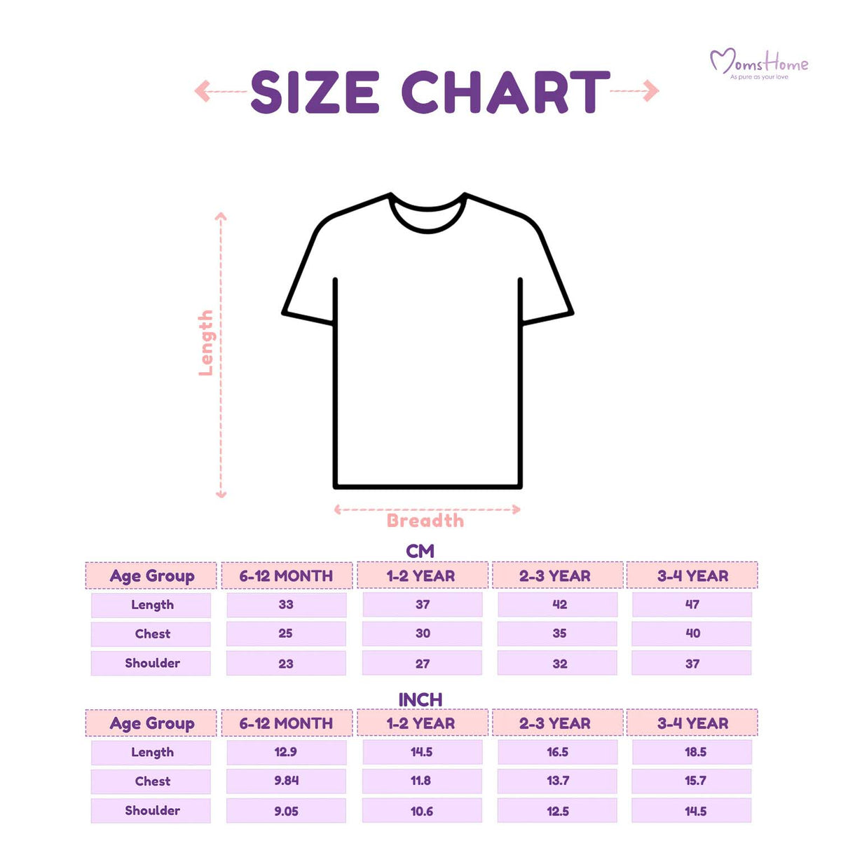 Organic Cotton Baby Half Sleeve T-Shirts for Boys & Girls - Pack of 1