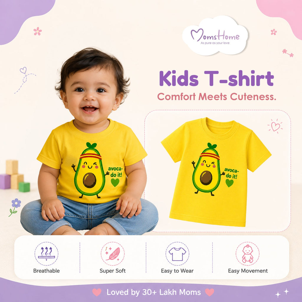 Organic Cotton Baby Half Sleeve T-Shirts for Boys & Girls - Pack of 1