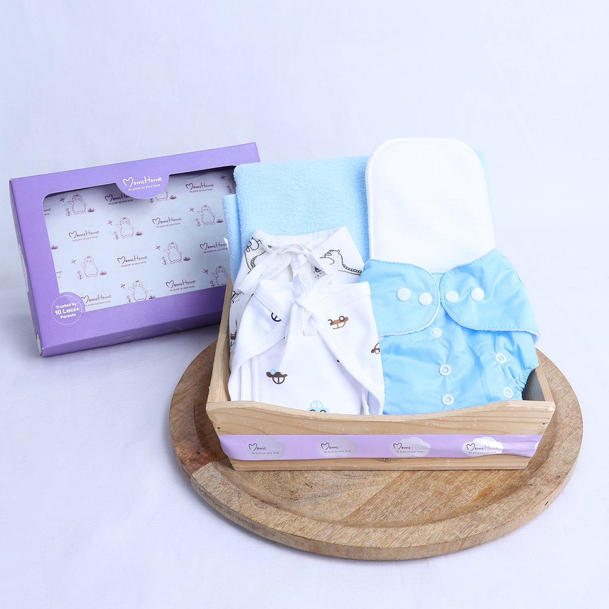 Organic Cotton Baby Nappy Time Combo