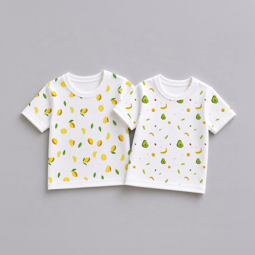 Organic Cotton Baby T-Shirts for Boys & Girls - Pack of 3