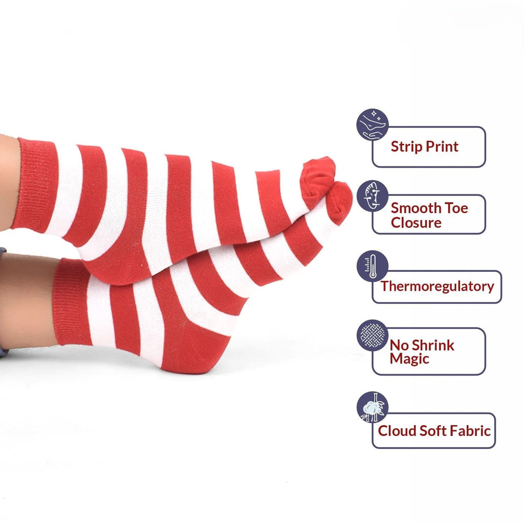 Organic Cotton Bamboo Socks for Kids - Pack of 6