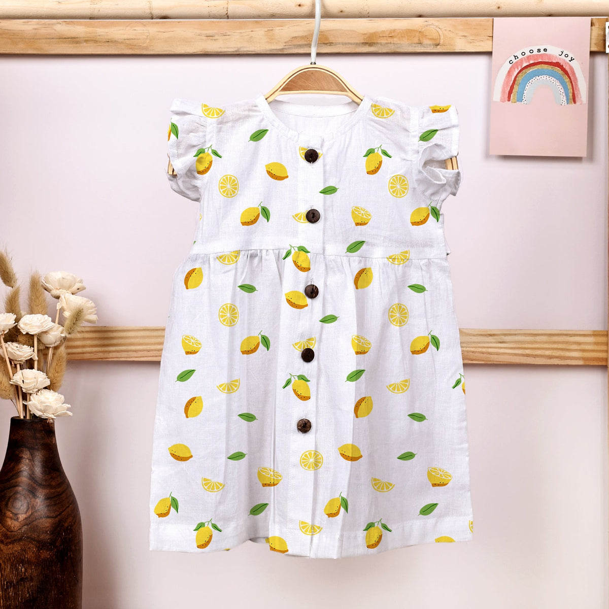 Organic Cotton Frock For Baby Girls - Pack of 1