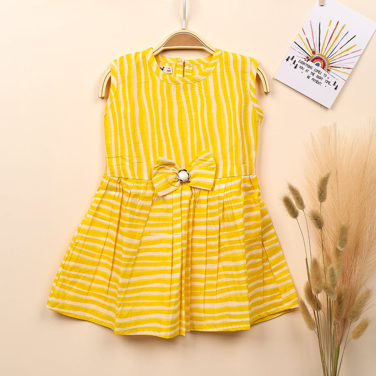 Organic Cotton Frock For Baby Girls - Pack of 1