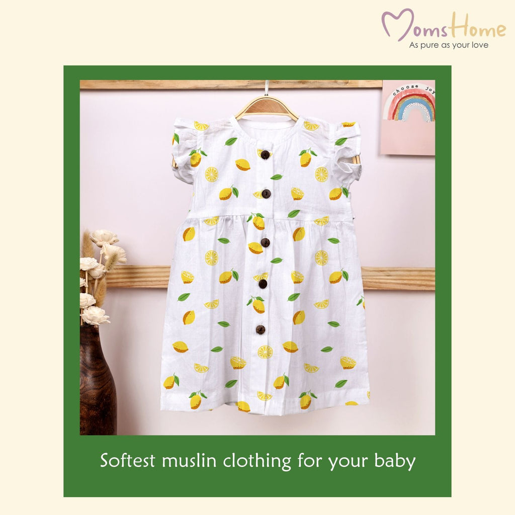 Organic Cotton Frock For Baby Girls - Pack of 1