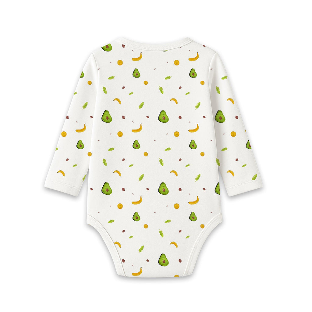 Organic Cotton Front Open Kimono Onesie For New Born Baby - Pack of 1