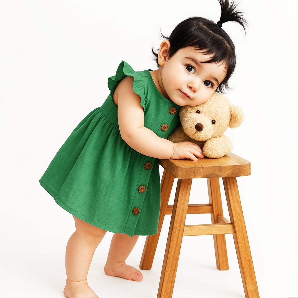 Organic Cotton Girls Frock - Pack of 1