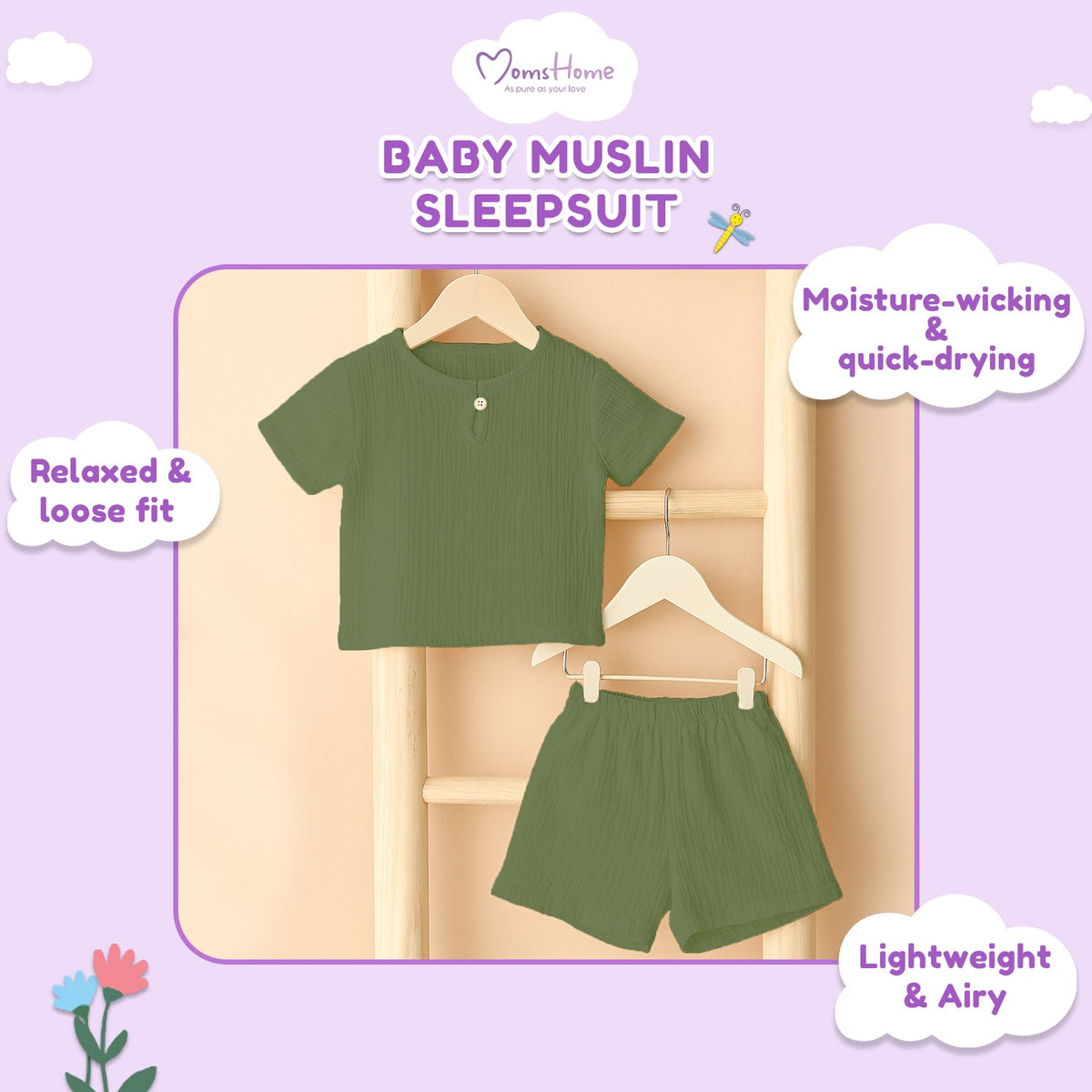 Organic Cotton Kids Co-Ord Set - Pack of 2