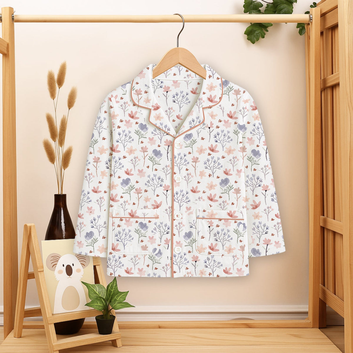 Organic Cotton Kids Night Suit - Blossom