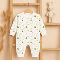 Organic Cotton New Born Baby Full Body Romper - Avocado - Pack of 1
