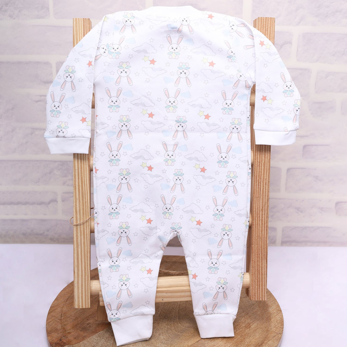 Organic Cotton New Born Baby Full Body Romper - Bunny