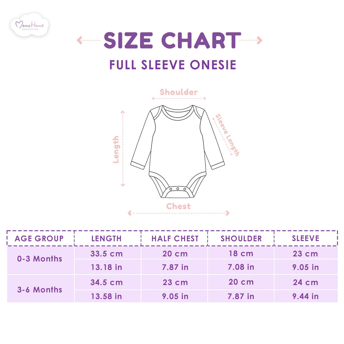 Organic Cotton New Born Baby Full Sleeve Onesie - Pack of 1