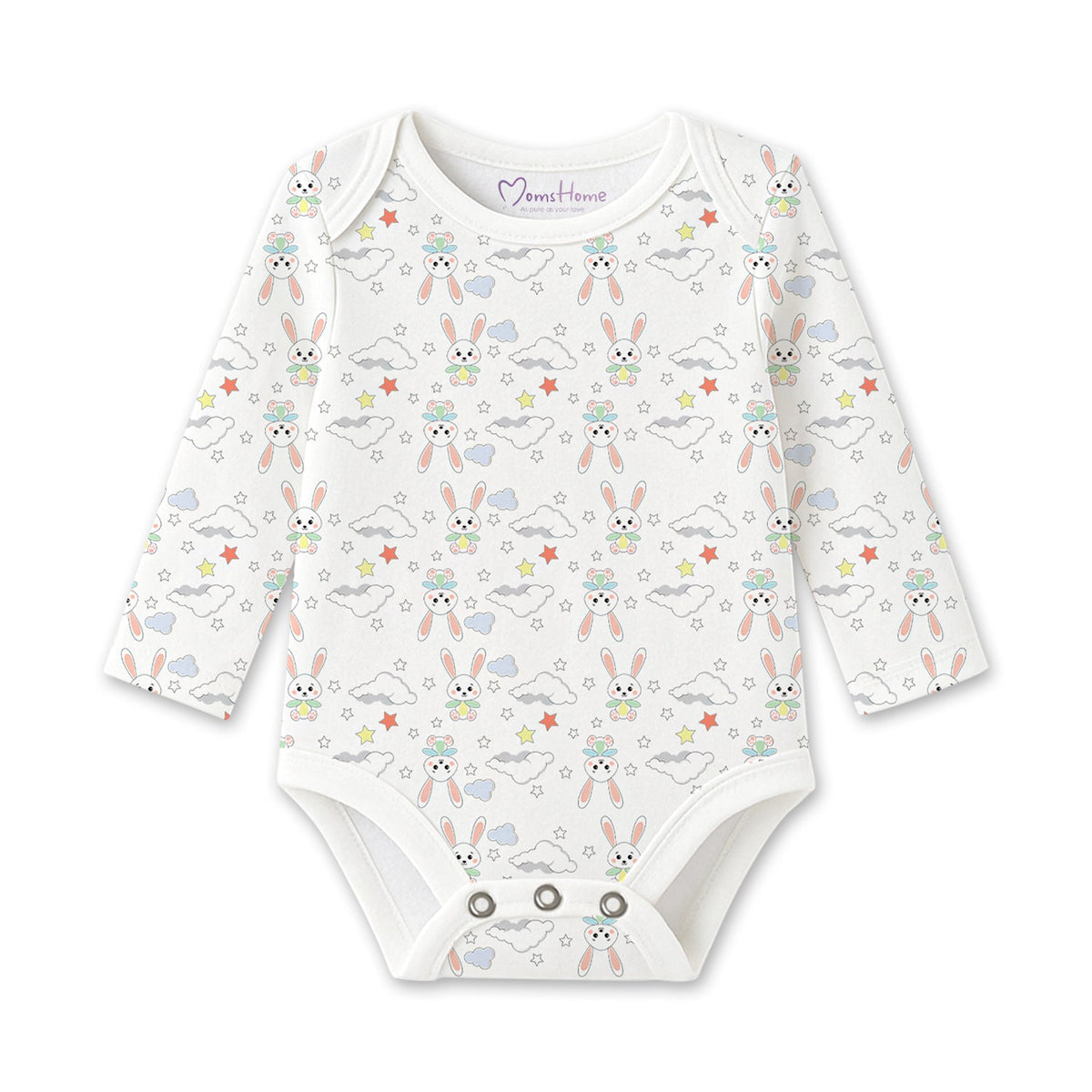 Organic Cotton New Born Baby Full Sleeve Onesie - Pack of 1
