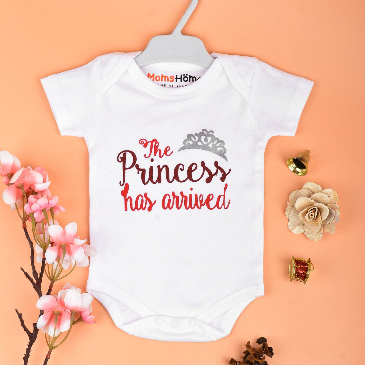Organic Cotton New Born Baby Half Sleeves Bodysuit-Onesie - Pack of 1