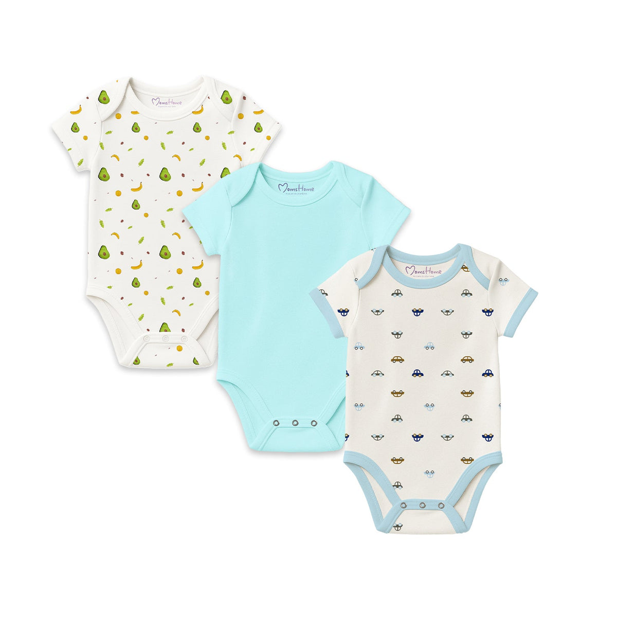 Organic Cotton New Born Baby Onesie - Pack of 3
