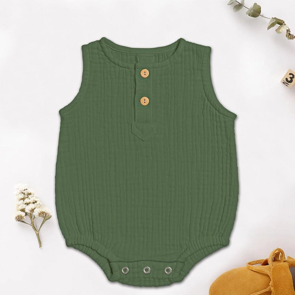 Organic Cotton Onesie For New Born Baby - Pack of 3