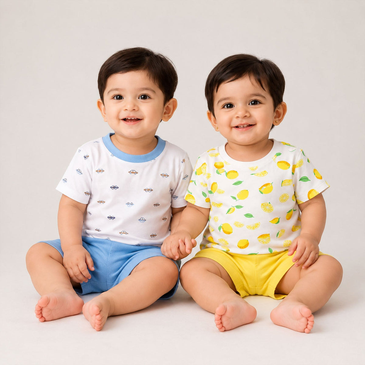 Organic Cotton T-Shirt & Short For Infants & Toddlers