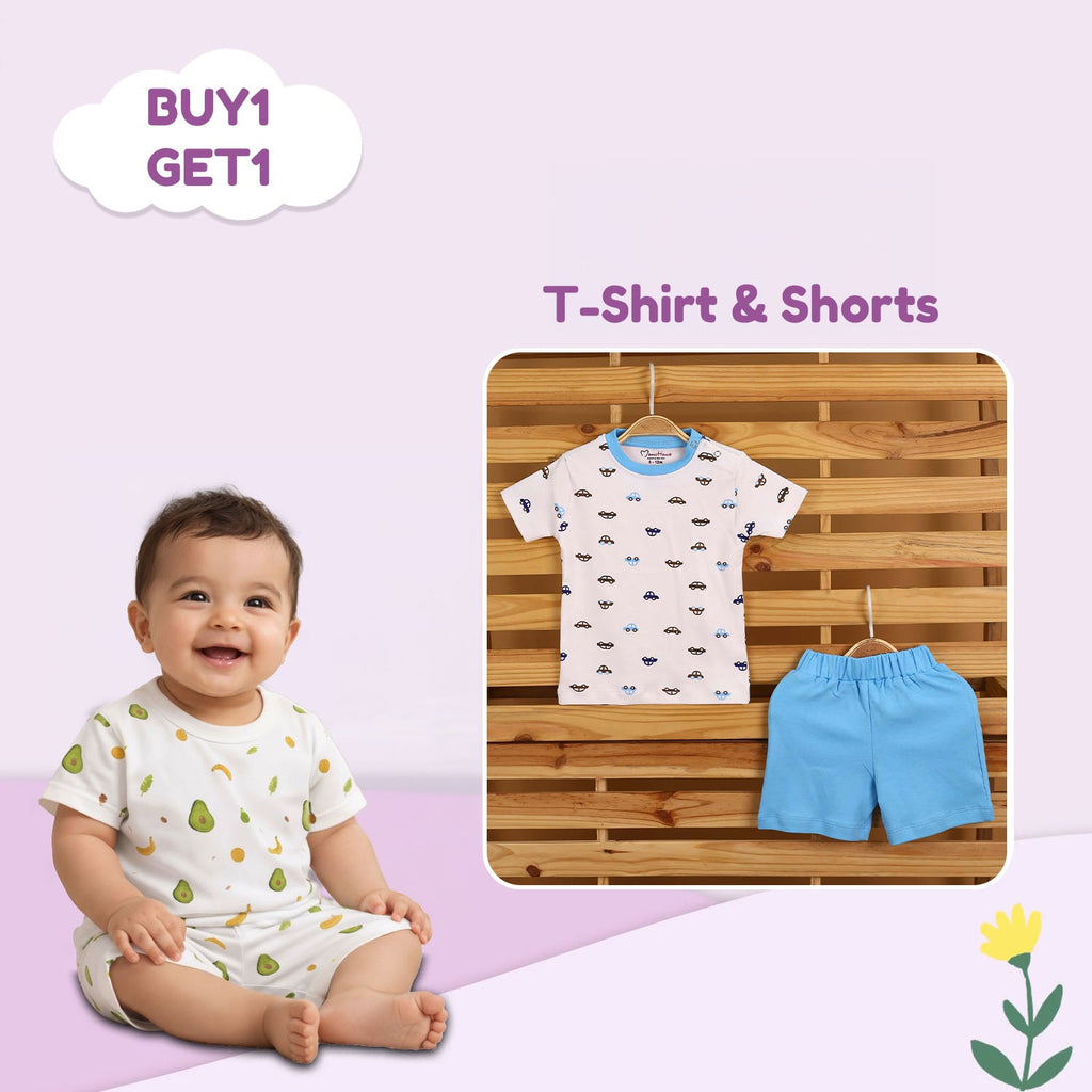 Organic Cotton T-Shirt & Short For Infants & Toddlers