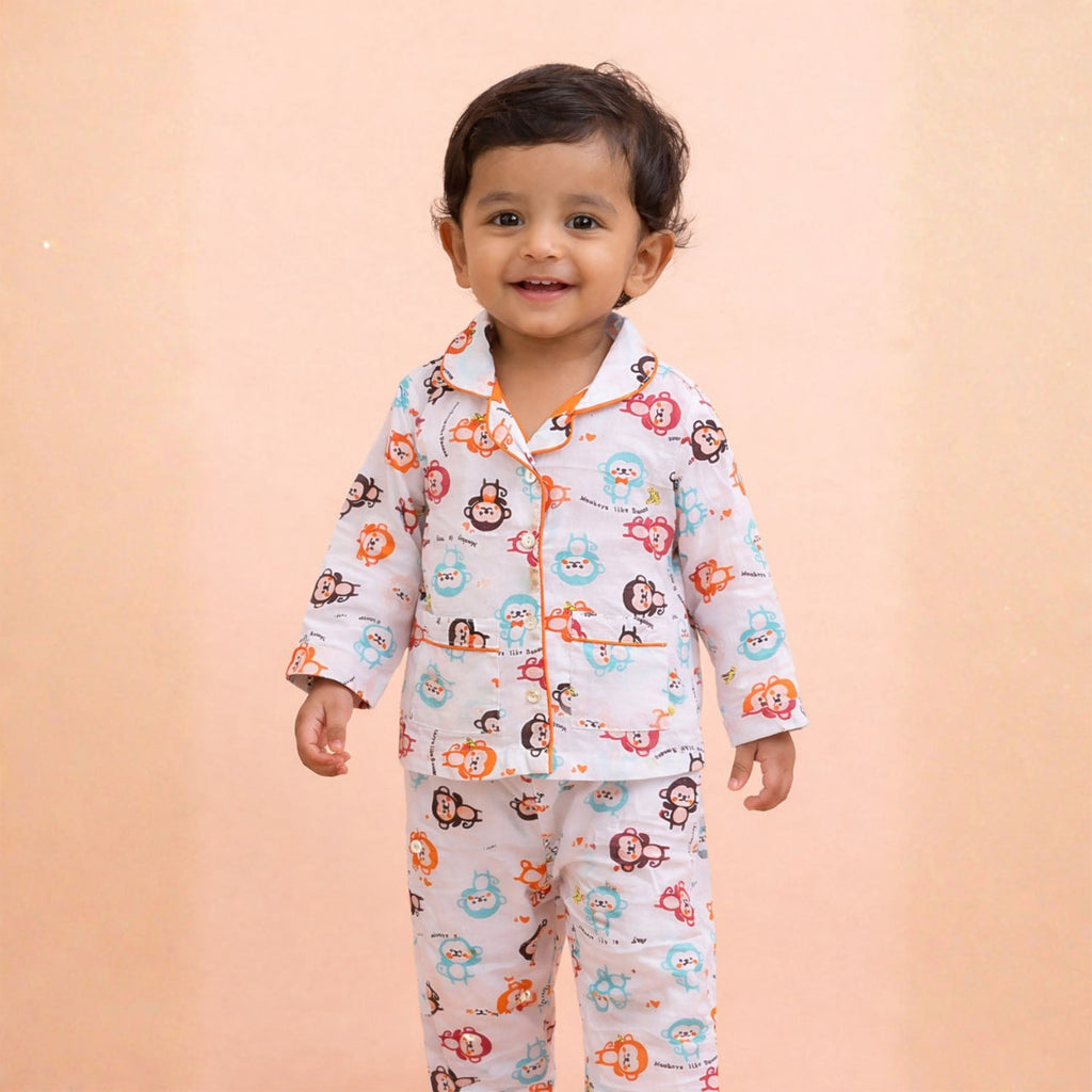 Organic Cotton Unisex Kids Pajama Set Combo