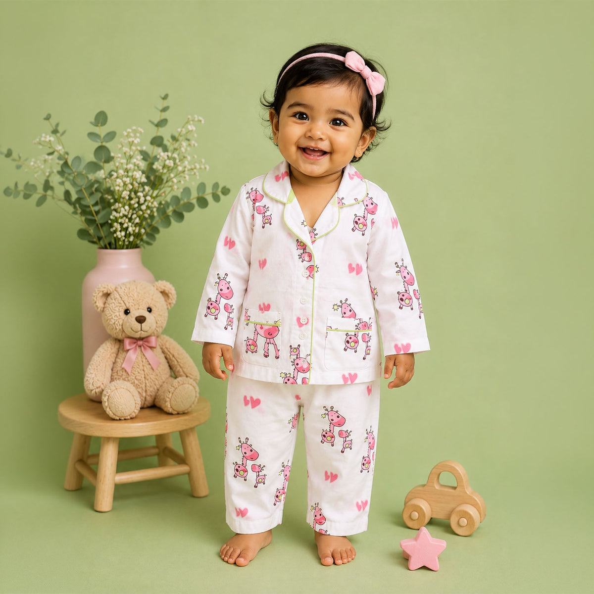 Organic Cotton Unisex Kids Pajama Set Combo
