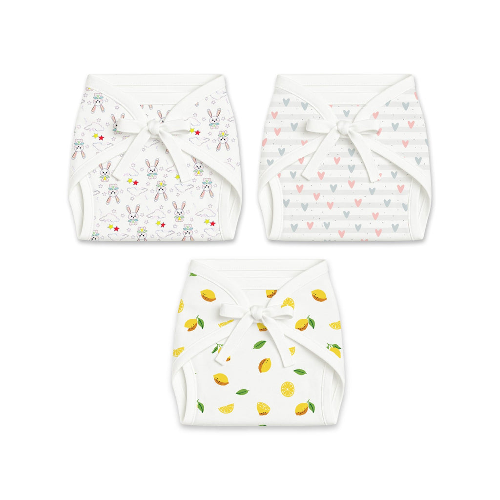 Printed Cushioned Nappies Combo - Pack of 3