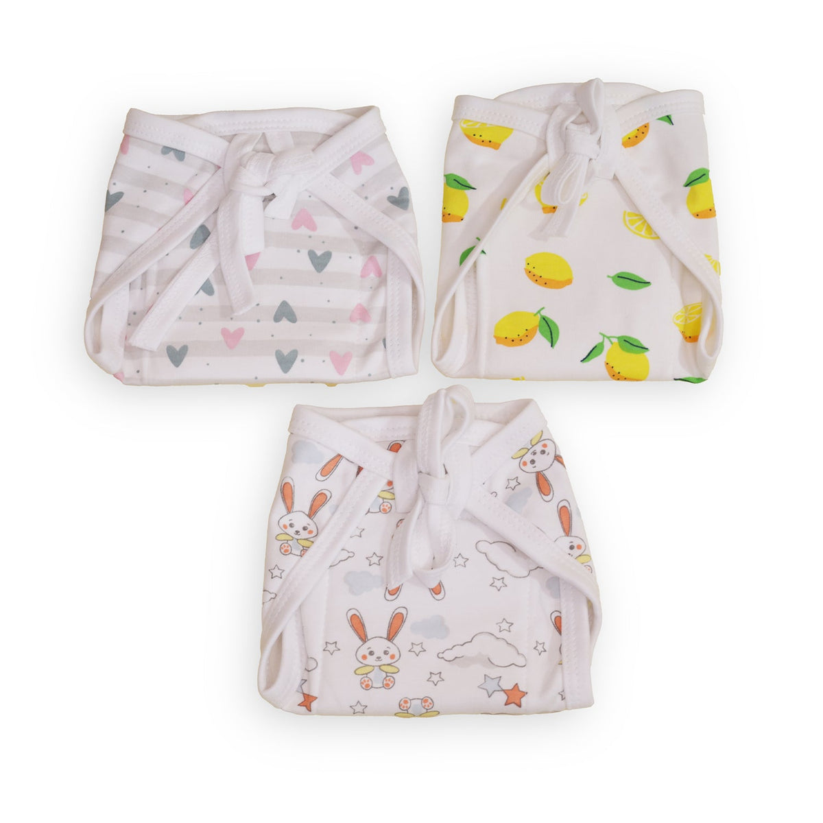 Printed Cushioned Nappies Combo - Pack of 3