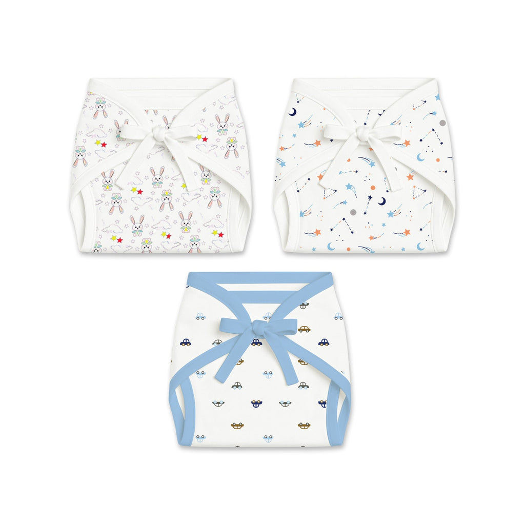 Printed Cushioned Nappies Combo - Pack of 3