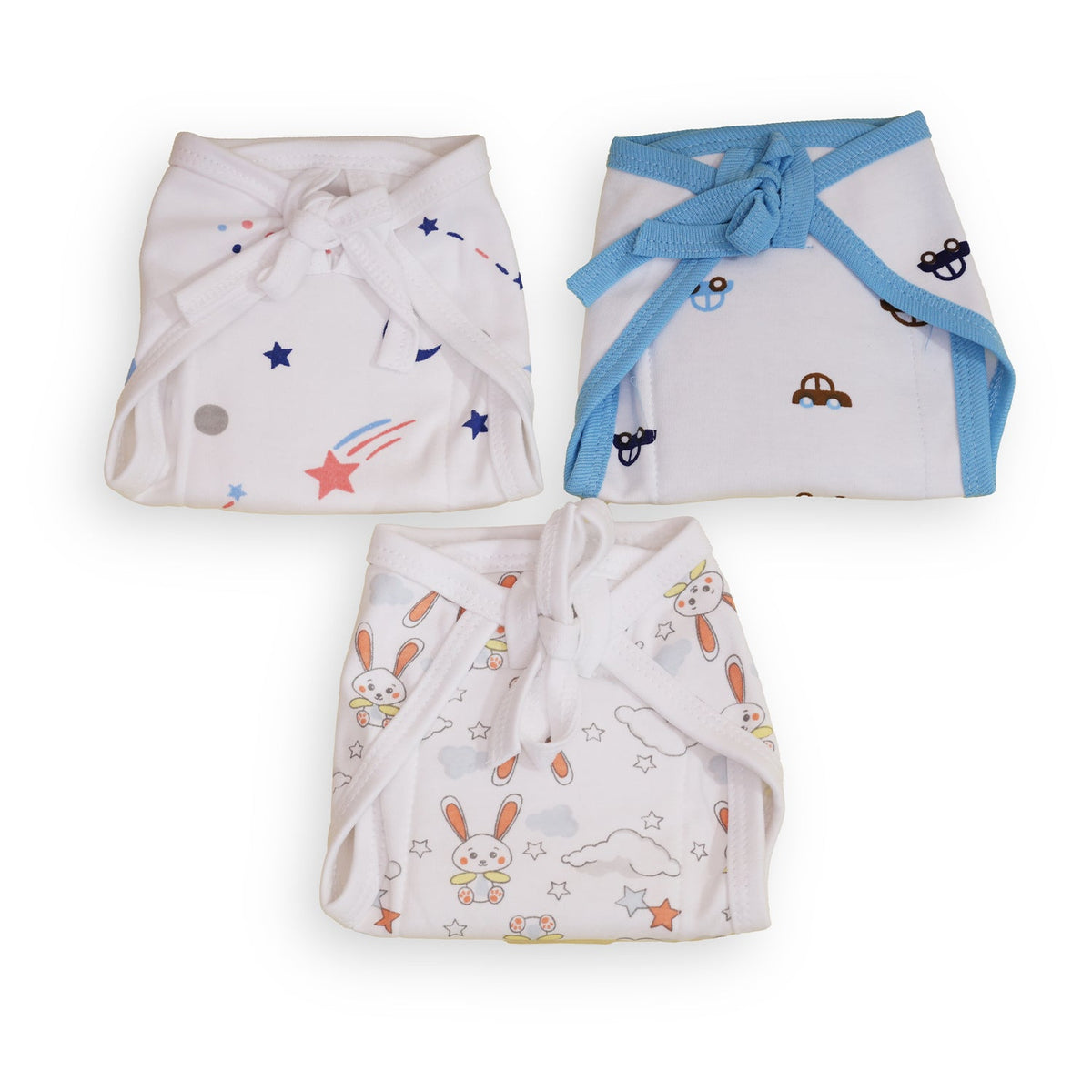 Printed Cushioned Nappies Combo - Pack of 3