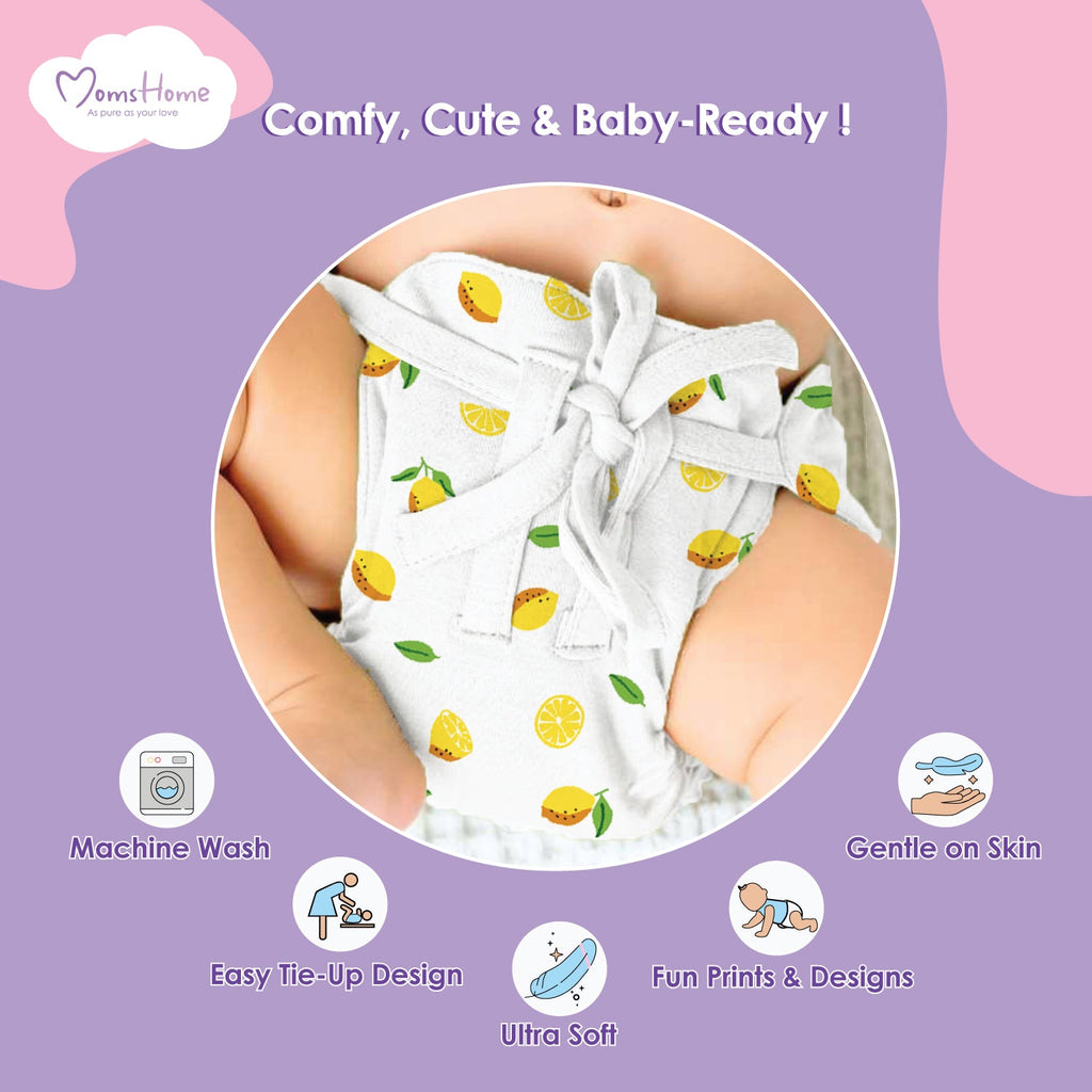 Printed Cushioned Nappies Combo - Pack of 5