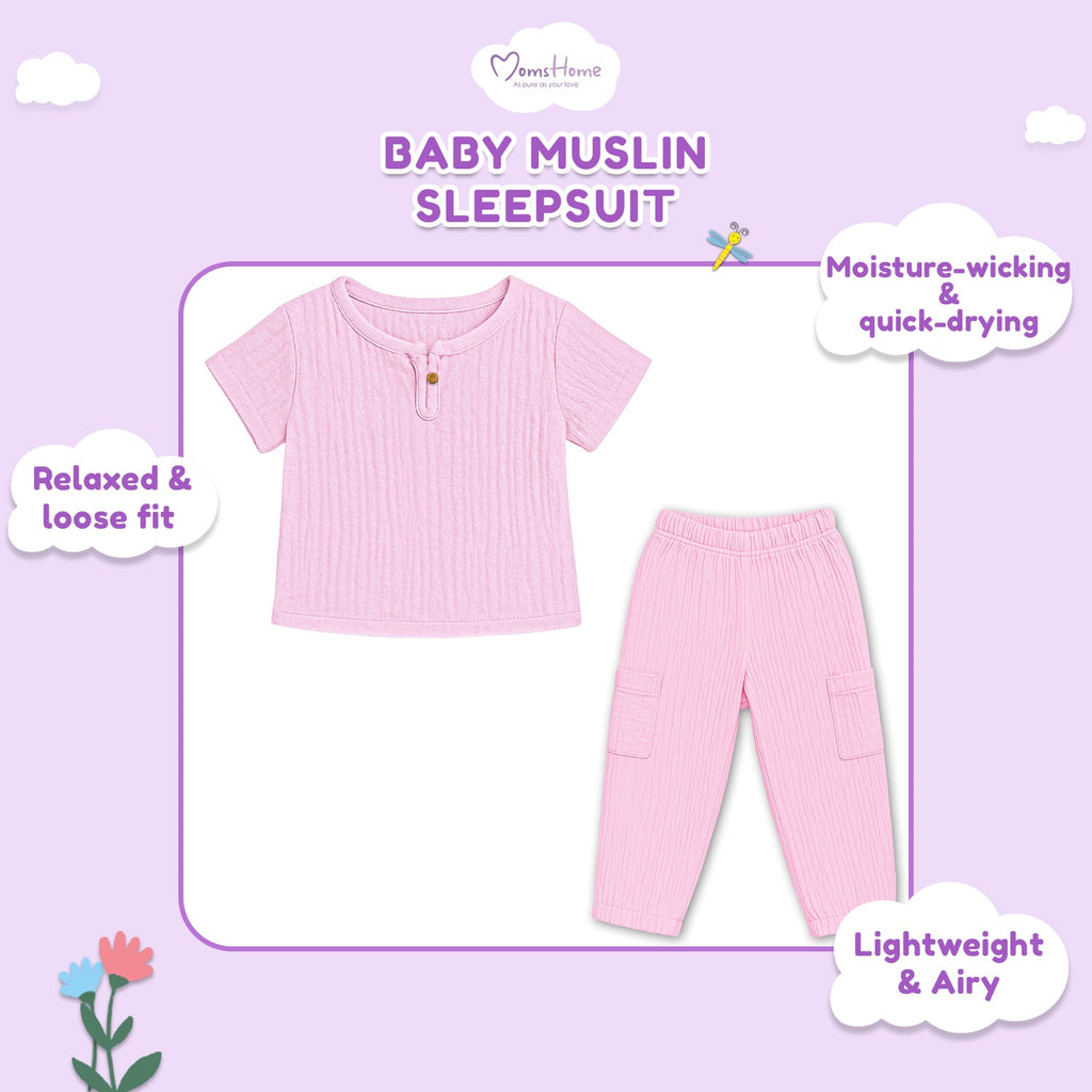 T-Shirt & Pant Co-ord Set for Girls - Pink - Pack of 1