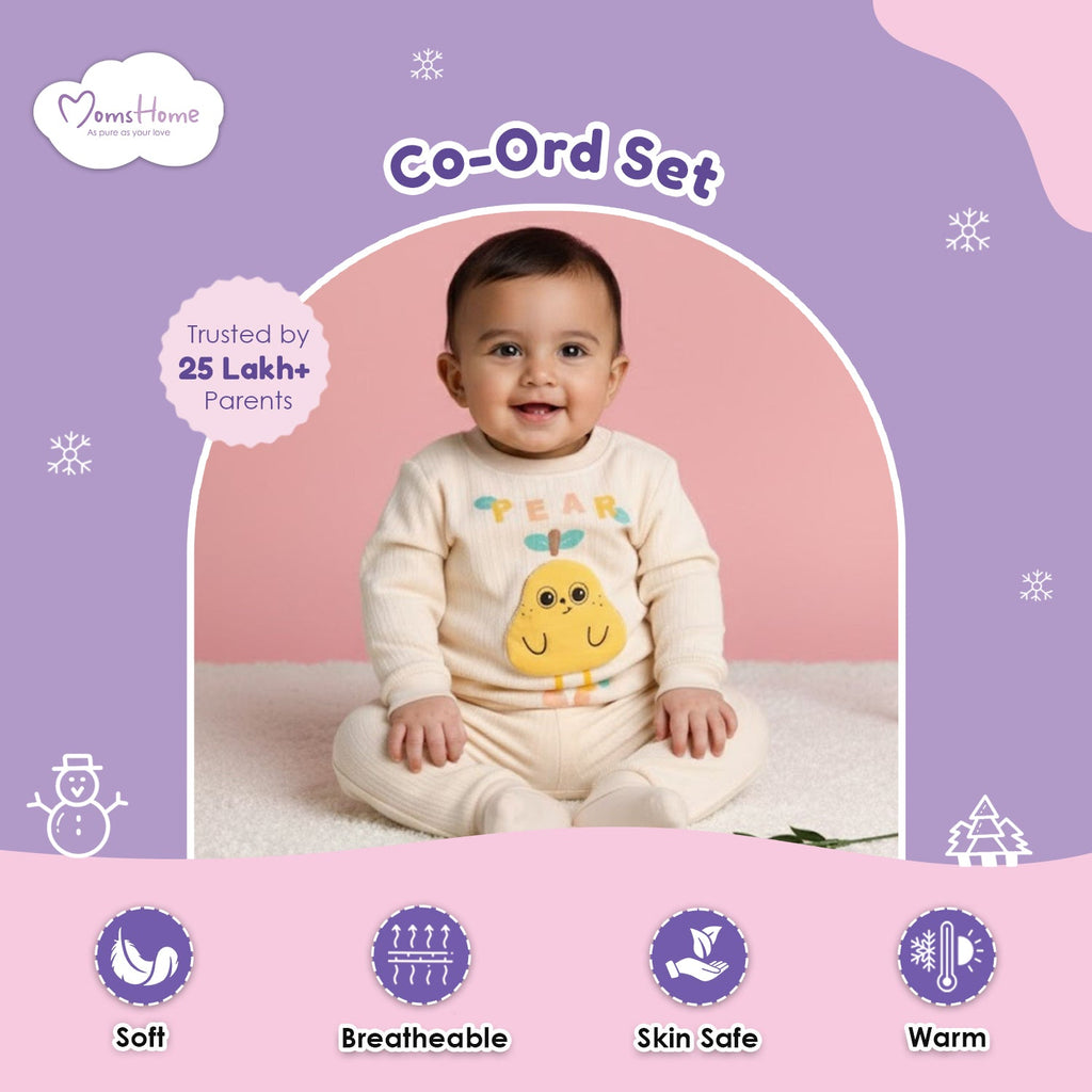 Winter Warm Full Sleeve Co-ord Sets For Baby - Set of 1