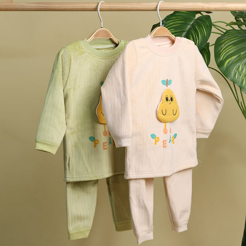Winter Warm Full Sleeve Co-ord Sets For Baby - Set of 1