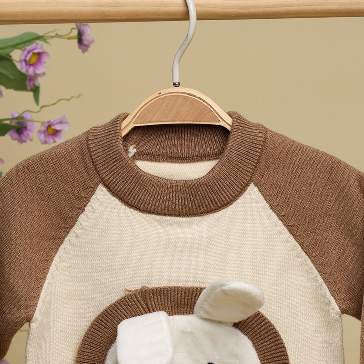 Winter Warm Woollen Full Sleeve Sweater For Baby - Bunny - Pack of 1