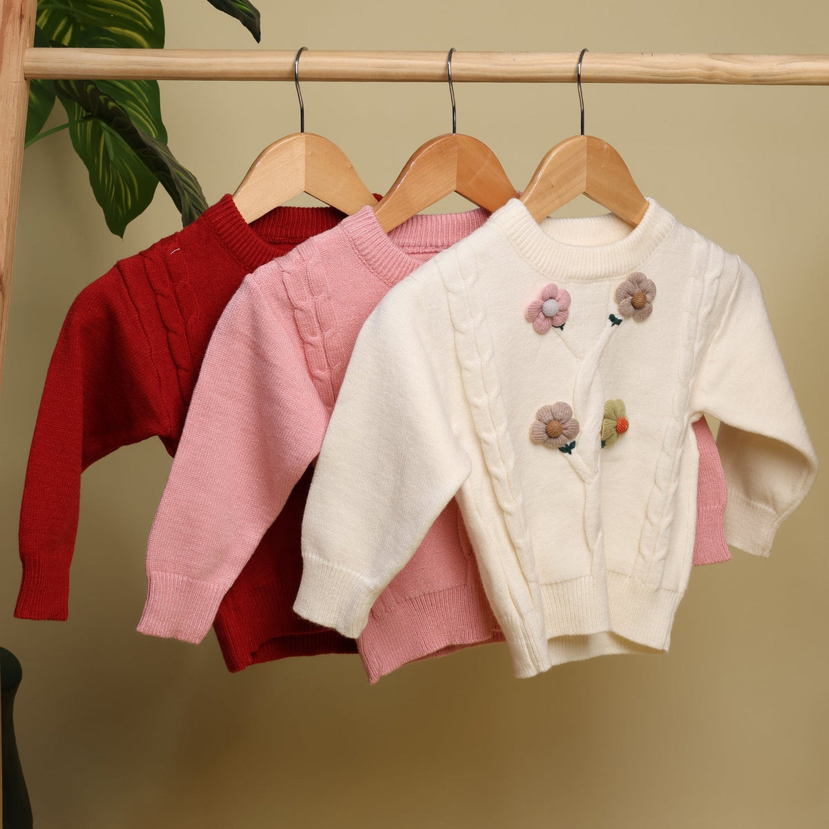 Winter Warm Woollen Full Sleeve Sweater For Baby - Pack of 1