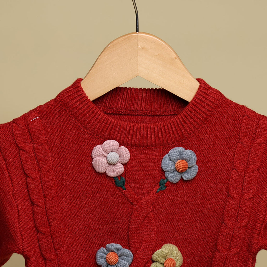 Winter Warm Woollen Full Sleeve Sweater For Baby - Pack of 1