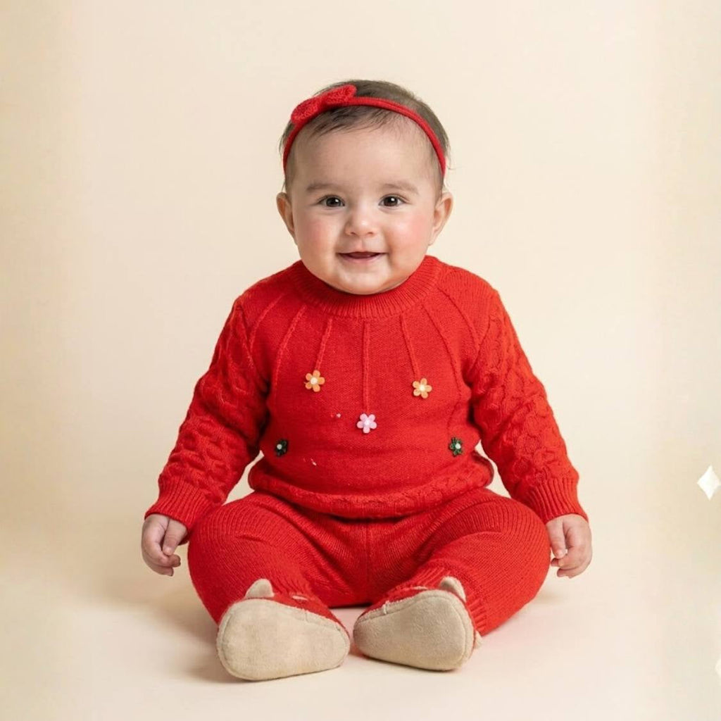 Winter Warm Woollen Full Sleeve Sweater For Baby - Pack of 1