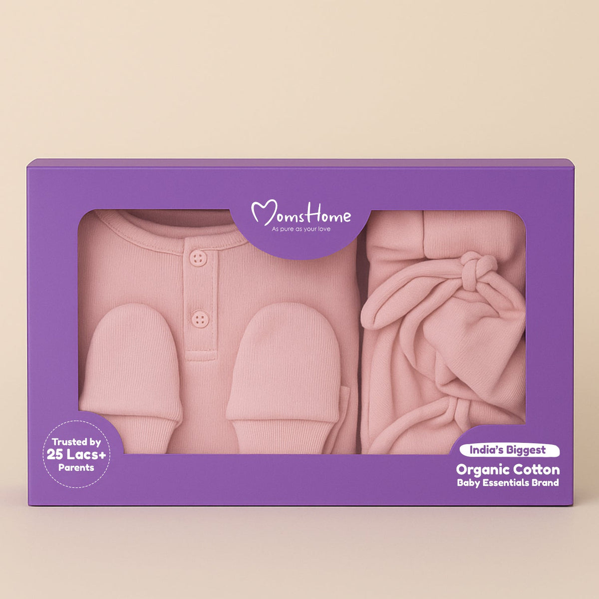 Baby Essential Gift Set - Pack of 5 - Pearl Pink