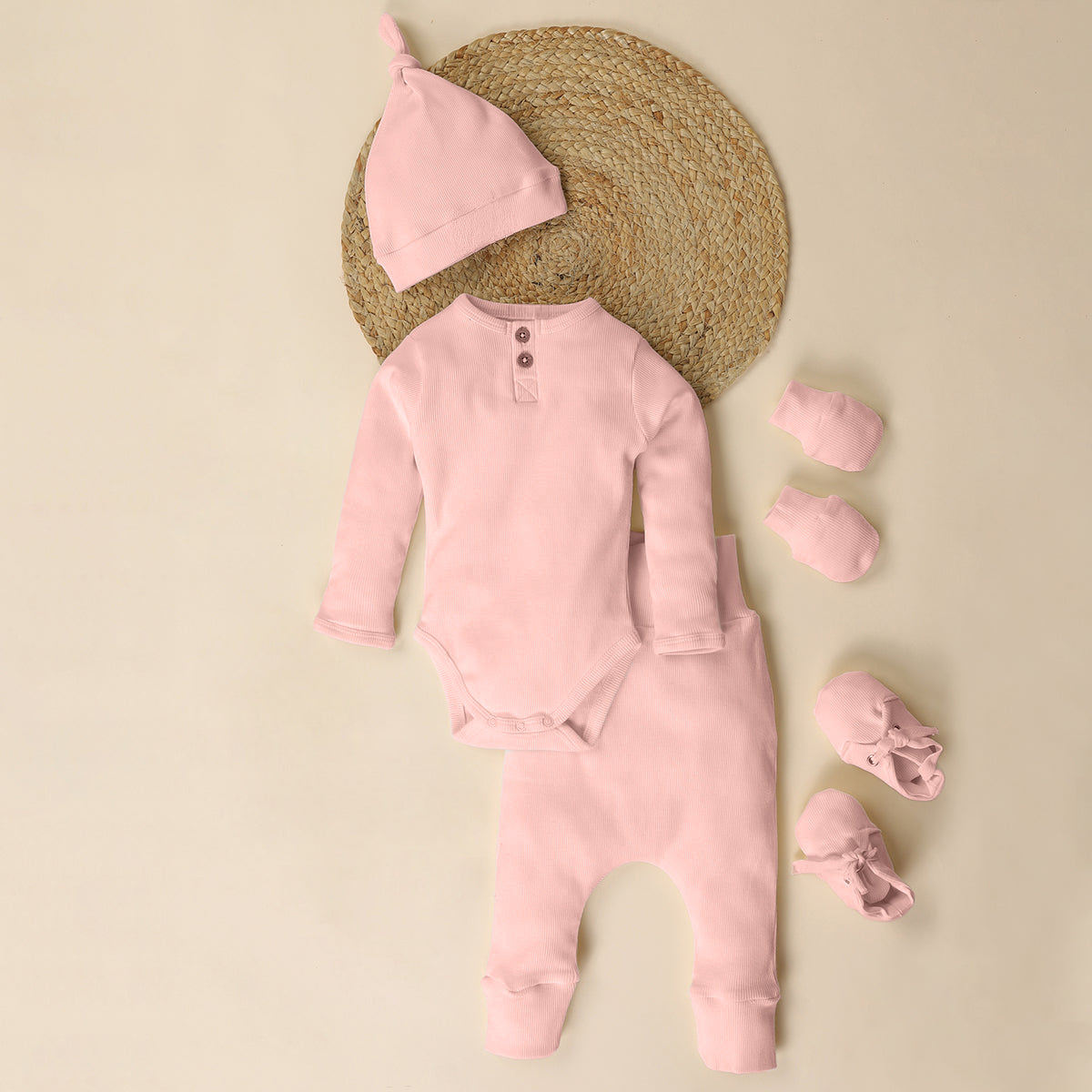 Baby Essential Gift Set - Pack of 5 - Pearl Pink