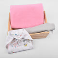 Baby Unisex Organic cotton 1Langot, 1 Muslin Nappy, 1 Drysheet combo