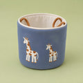 Cotton Knitted Storage Basket - Blue