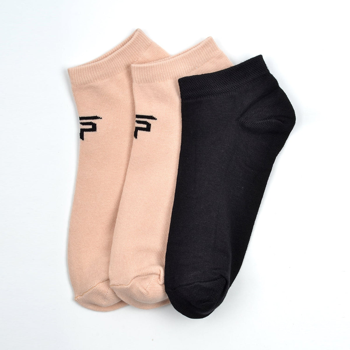 FOOTPRINTS Unisex Solid Cotton Ankle Low -Length Socks -Pack Of 3