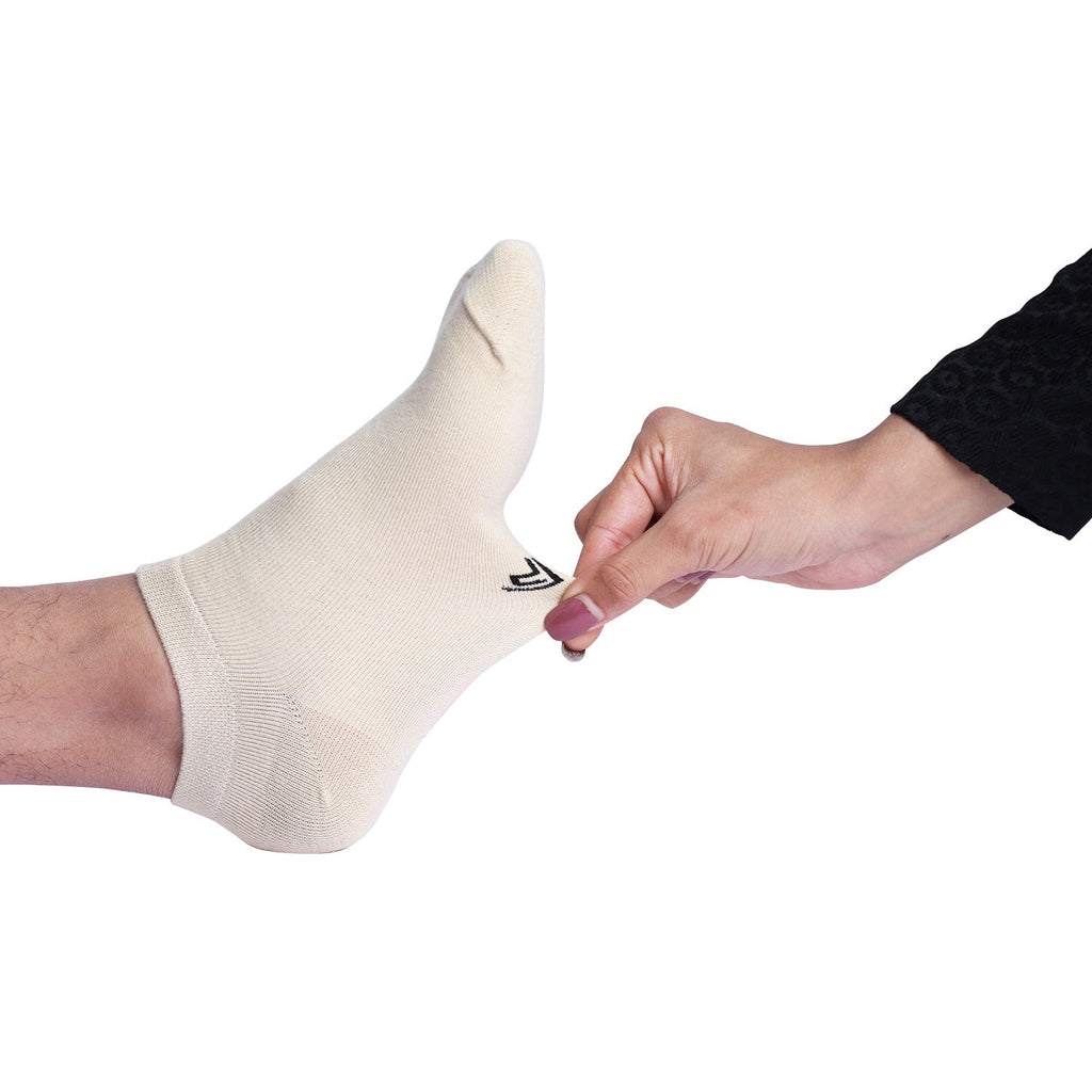 FOOTPRINTS Unisex Solid Cotton Ankle Low -Length Socks -Pack Of 3