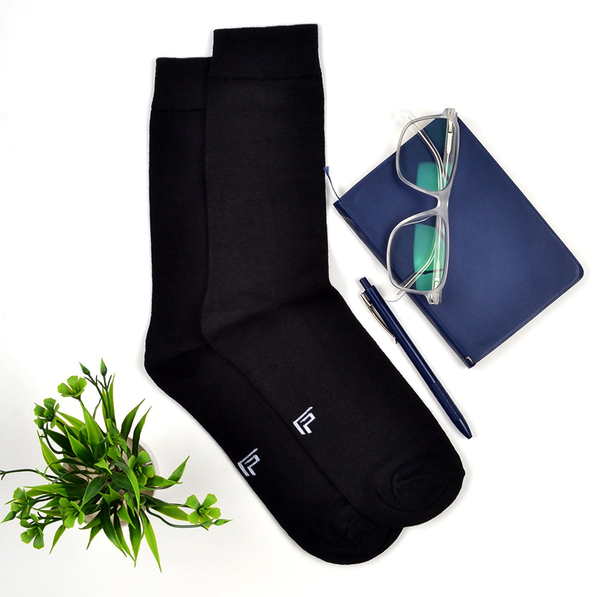 FOOTPRINTS Unisex Solid Cotton Ankle Terry & Formal-Length Socks -Pack Of 3