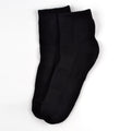 FOOTPRINTS Unisex Solid Cotton Ankle Terry -Length Socks -Pack Of 1 - BLACK