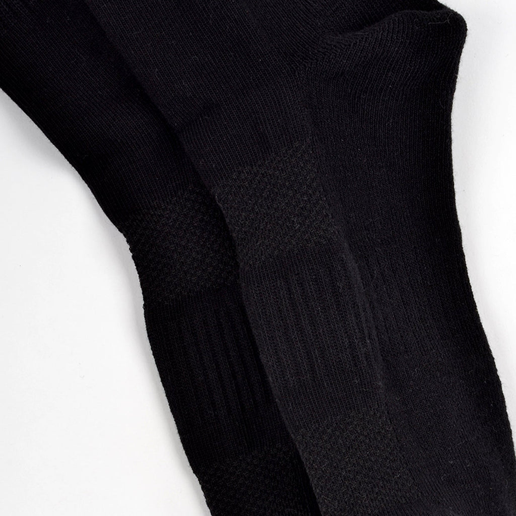 FOOTPRINTS Unisex Solid Cotton Ankle Terry -Length Socks -Pack Of 1 - BLACK