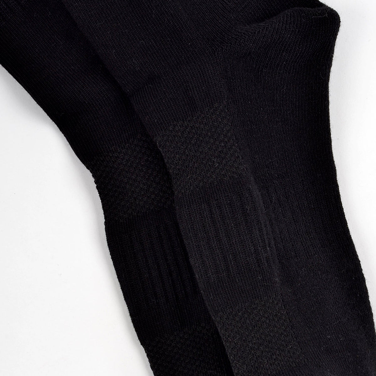 FOOTPRINTS Unisex Solid Cotton Ankle Terry -Length Socks -Pack Of 1 - BLACK