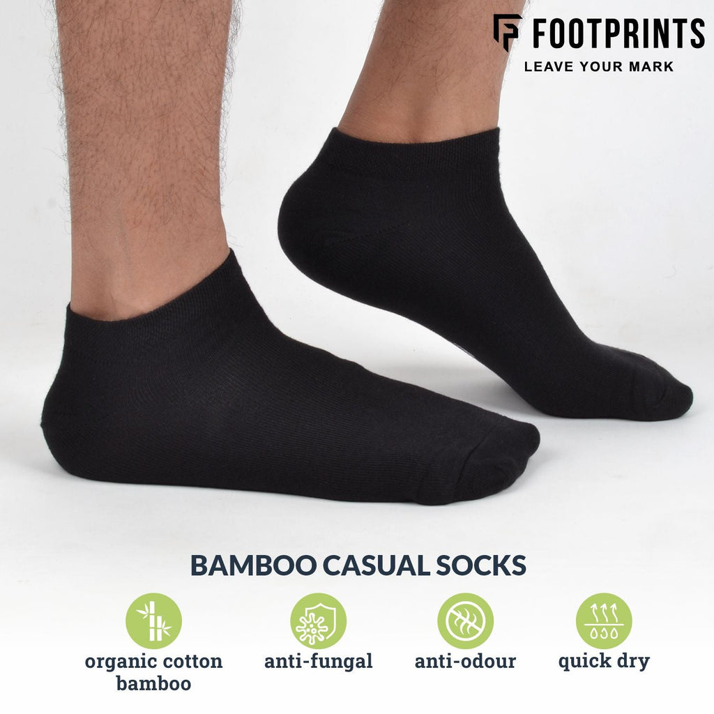 FOOTPRINTS Unisex Solid Cotton Ankle-Length Socks -Pack Of 1 Beige
