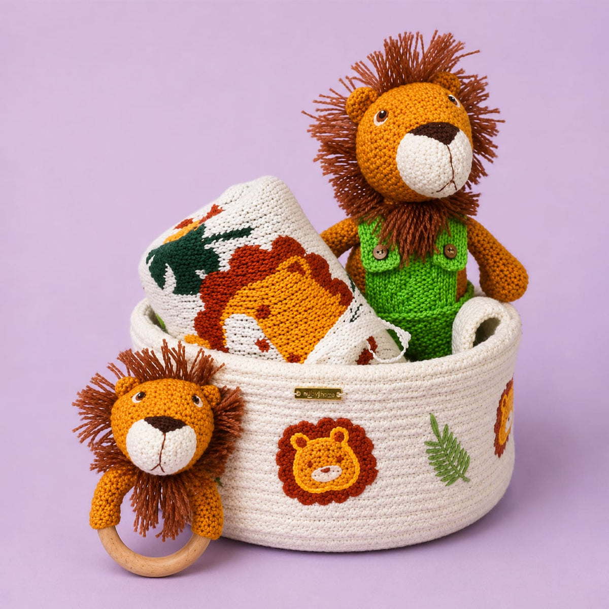 Knitted Gift Basket - Pack of 4